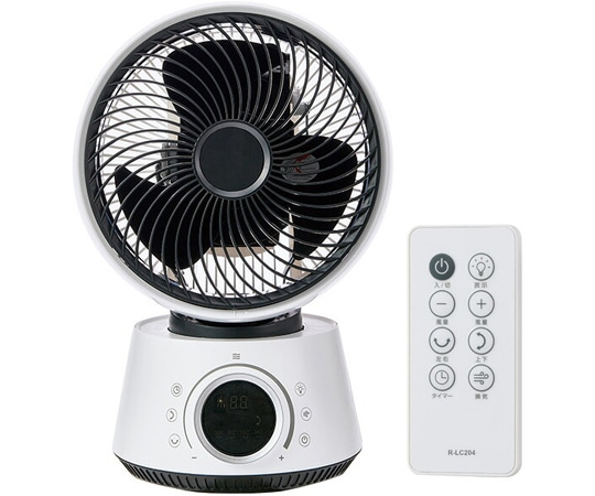 YUASA(ユアサ) DCリモコン360°サーキュレーター YL-DCL20EFR(W) 1台(ご注文単位1台)【直送品】