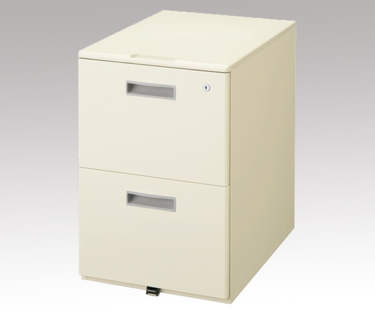 生興 デスク 2段ワゴン 400×582×612mm LCS-042CG 1個(ご注文単位1個)【直送品】