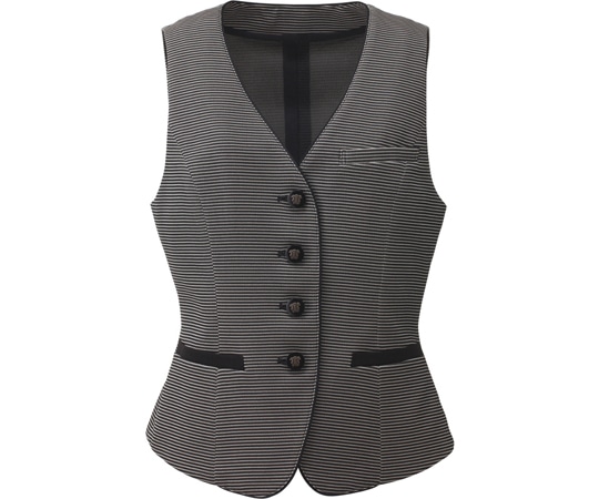 カーシーカシマ ENJOY ベスト MARINE BORDER ブラック 7号 ESV619 1枚（ご注文単位1枚）【直送品】