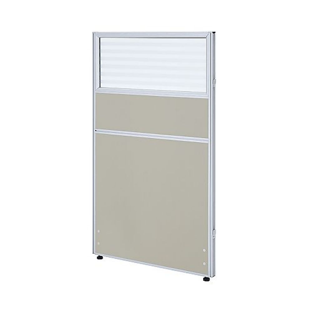 カグクロ ガラス型パーテーション ライトグレー H1200×W700mm PNG0712-LG 1台(ご注文単位1台)【直送品】
