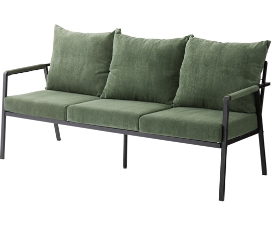 東谷 ソファ3P グリーン RTO-463GR 1個（ご注文単位1個）【直送品】