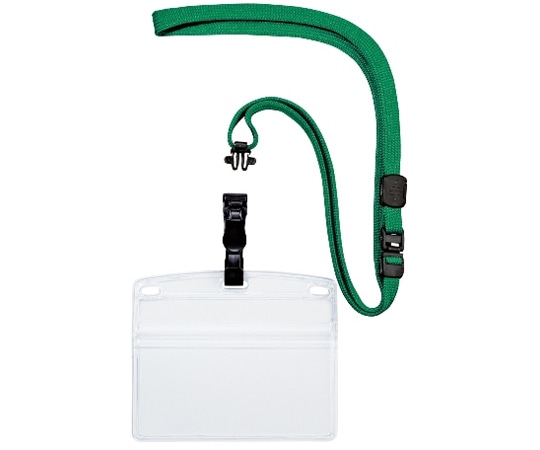 オープン工業 吊り下げ名札 脱着式 ヨコ特大 10枚 緑 NL-6-GN 1袋(ご注文単位1袋)【直送品】