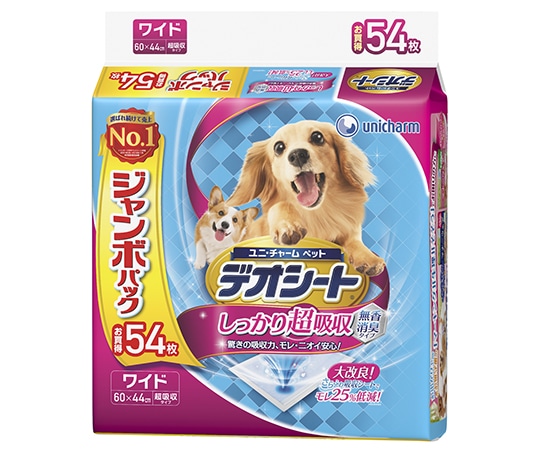 ユニ・チャーム デオシート しっかり超吸収無香消臭タイプ ワイド 54枚  1袋（ご注文単位1袋）【直送品】