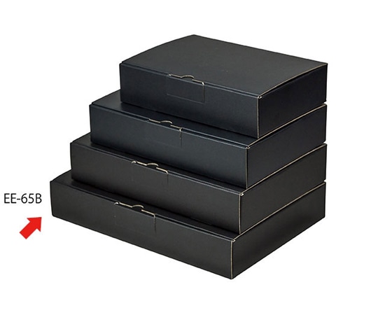 ヤマニパッケージ 宅配箱 はっ水宅配箱 6cm 黒 100枚 EE-65B 1ケース（ご注文単位1ケース）【直送品】