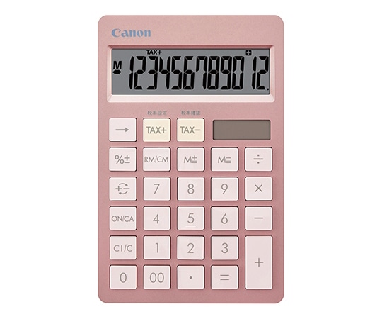キヤノン 電卓 ピンク HS-1200TC-PK 1個(ご注文単位1個)【直送品】