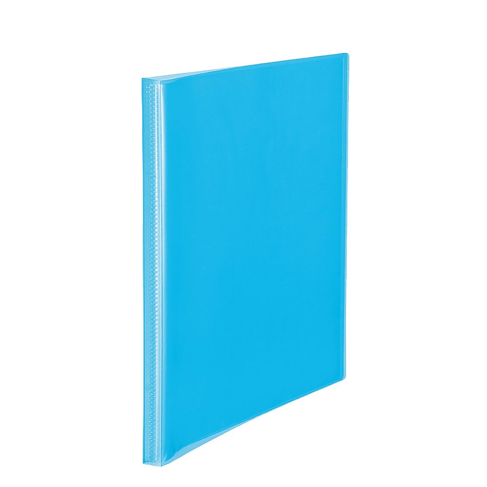 プラス シンプルクリアーファイル 40P ブルー FC-240SC BL 1冊(ご注文単位1冊)【直送品】