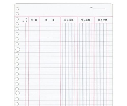 アピカ 帳簿リーフ 金銭出納帳 リフ306 1冊(ご注文単位1冊)【直送品】