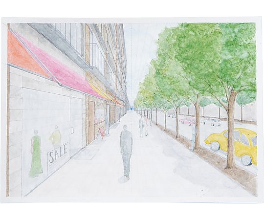 アーテック 一点透視シ-トA4(10枚組) 13140 1箱(ご注文単位1箱)【直送品】