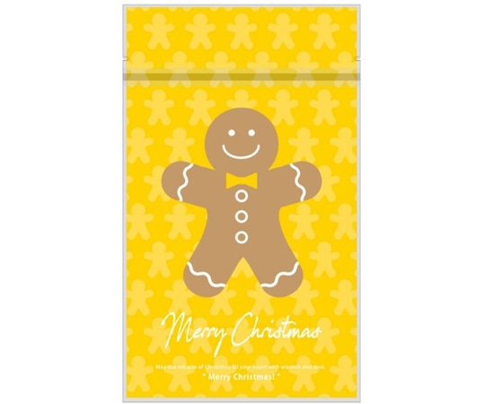 ヤマニパッケージ ポリ袋・真空袋 チャック付スタンド袋 ジンジャーマン 小口 100枚 20-1960GX 1ケース（ご注文単位1ケース）【直送品】