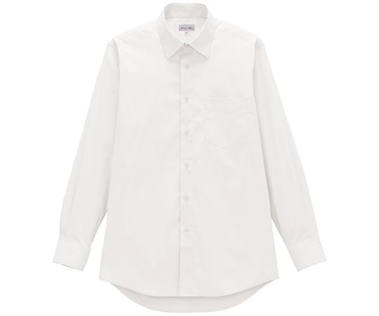 ボンマックス メンズレギュラーカラー長袖シャツ ホワイト S FB5055M 1枚（ご注文単位1枚）【直送品】