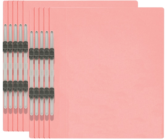 プラス エコノミーフラットファイル A4-S ピンク10冊入 No.021E 1パック(ご注文単位1パック)【直送品】