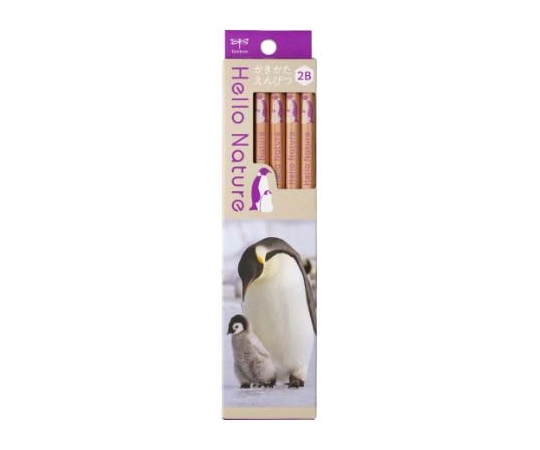 トンボ鉛筆 ハローネイチャー かきかた鉛筆 コウテイペンギン 2B 1ダース(12本入) KB-KHNEP2-2B 1ダース(ご注文単位1ダース)【直送品】