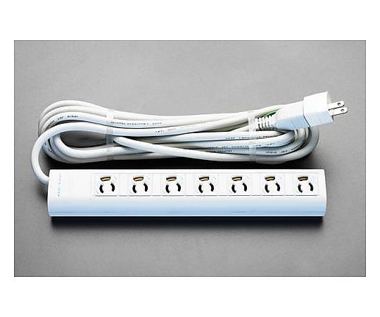 エレコム AC125V/15Ax 5m タップ(7口・ヌケドメ・マグネット付) EA815GL-38A 1個(ご注文単位1個)【直送品】