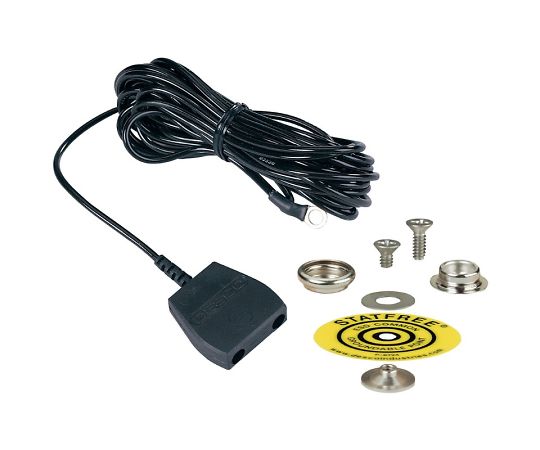 DESCO コードセット 共用接地 10mm 標準端子 1MEG抵抗付き 14213 1セット (ご注文単位1セット)【直送品】