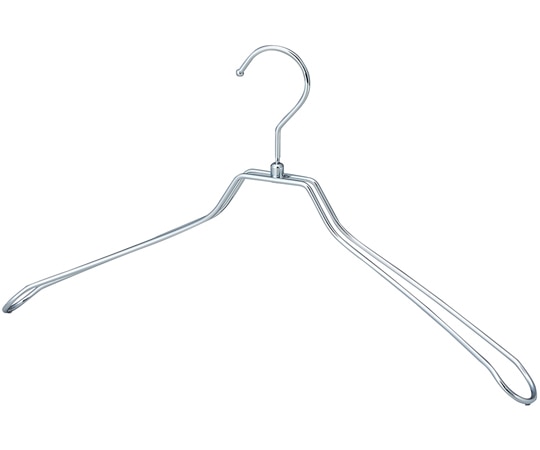 アズワン スチール製ハンガー 幅42cm クローム 61-810-61-4 1本（ご注文単位1本）【直送品】