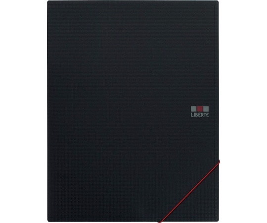 ライオン事務器 ホルダー式ブック<リベルテ> HB-303L BK 1冊(ご注文単位1冊)【直送品】