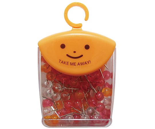 ミツヤ マップピン6mm フルーツカラー 70本×5箱入 TM-8-F 1ケース（ご注文単位1ケース）【直送品】