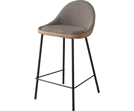 東谷 カウンターチェア ベージュ TEC-42BE 1個（ご注文単位1個）【直送品】