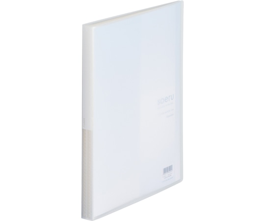 LIHITLAB SOERU クリヤーブック A4S型 ポケット40枚 乳白 N8102-1 1冊(ご注文単位1冊)【直送品】