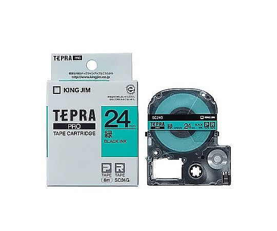 キングジム 24mm テープカセット(緑) EA761DK-242 1個(ご注文単位1個)【直送品】