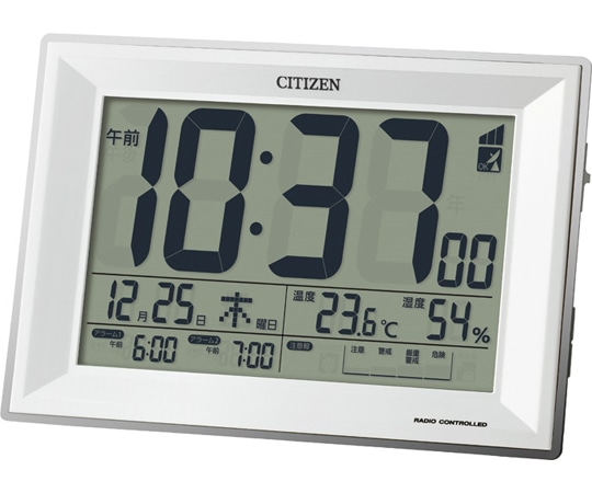 リズム(時計) シチズン 温湿度付き電波卓上クロック 8RZ151-003<R16> 1台(ご注文単位1台)【直送品】