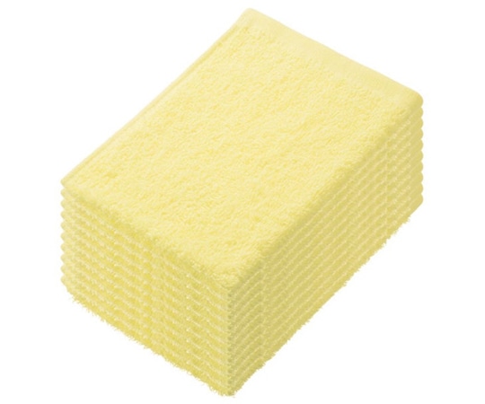 伊藤忠リーテイルリンク 少し厚手のおしぼりタオル イエロー 10枚×30袋  1ケース（ご注文単位1ケース）【直送品】