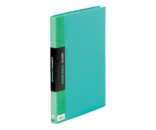 キングジム クリアーファイル・カラーベース ポケット溶着式 緑 132CW 1冊(ご注文単位1冊)【直送品】