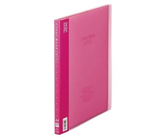 ライオン事務器 A4/S型 クリアーブック(ピンク) EA762CC-91 1冊(ご注文単位1冊)【直送品】