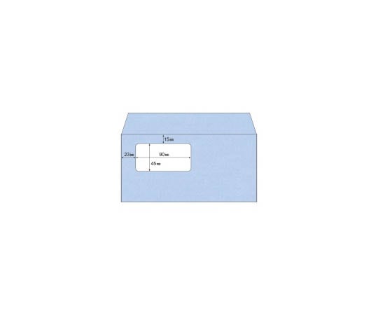 ヒサゴ 窓付封筒 アクア 200枚 MF13 1箱(ご注文単位1箱)【直送品】