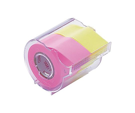 アズワン 25mmx10m 粘着メモテープ(ローズ・レモン) EA762GH-1 1個(ご注文単位1個)【直送品】