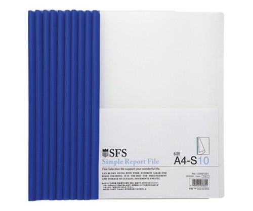 たんぽぽ レポートファイル ブルー 1セット(10冊入) 109991091 1セット(ご注文単位1セット)【直送品】