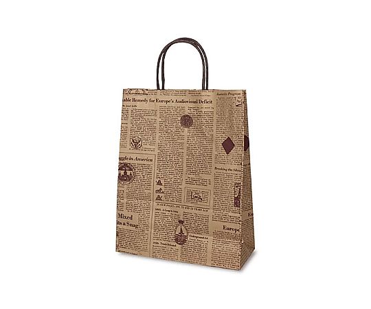 ベルベ 紙袋 自動紐手提袋 T-X リブル(ブラウン) 200枚 1563 1ケース（ご注文単位1ケース）【直送品】