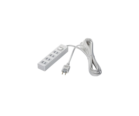 BUFFALO 2ピン式電源タップ 4個口タイプ 雷サージ防止 集中スイッチ付 2m ホワイト BSTAPPS2420WH 1台(ご注文単位1台)【直送品】