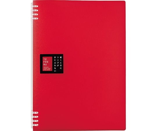 キングジム リングノート テフレーヌ A4 赤 9856TTE 1冊(ご注文単位1冊)【直送品】