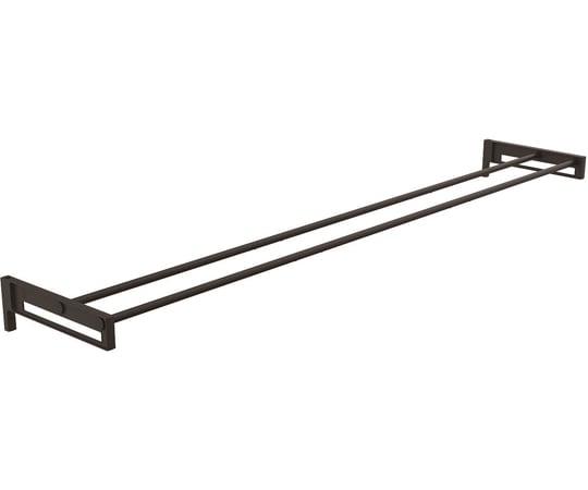 オークス ランドリーホルダー&ポールセット L 2本 ブラック TGS52010BK 1台(ご注文単位1台)【直送品】