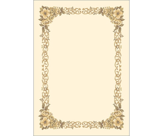 ササガワ 洋柄賞状用紙 A4判 縦横兼用 10枚×5冊セット入 10-262 1袋(ご注文単位1袋)【直送品】