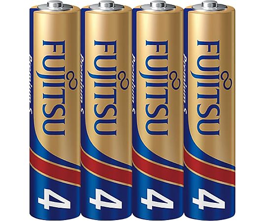 富士通 アルカリ乾電池 PremiumS 単4 4本パック LR03PS(4S) 1パック(ご注文単位1パック)【直送品】