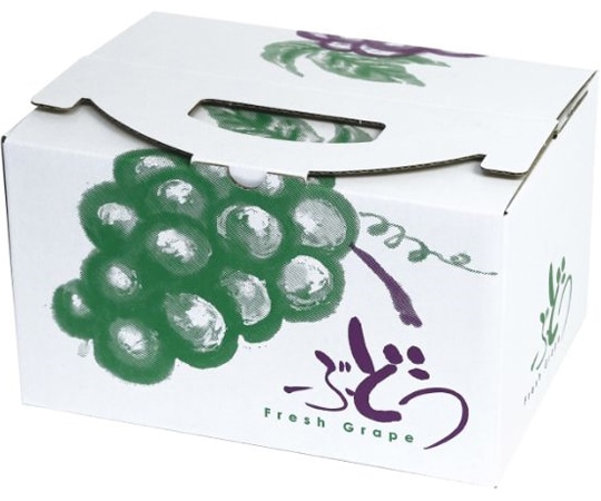 ヤマニパッケージ 青果用贈答箱 ぶどうの里 手提 中 100枚 L-2305 1ケース（ご注文単位1ケース）【直送品】