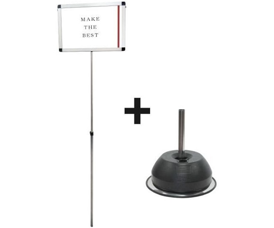 常磐精工 プラカードポール A A3横 ベースセット PCPVA-A3Y-2SET 1個（ご注文単位1個）【直送品】