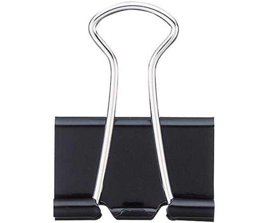 カウネット ダブルクリップ(オープン箱)黒 中 10個入 4263-8346 1箱(ご注文単位1箱)【直送品】