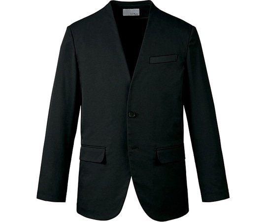 カーシーカシマ ENJOYNoir ノーカラージャケット Double Cloth by BRING Material ブラック 3L NAD019 1枚（ご注文単位1枚）【直送品】