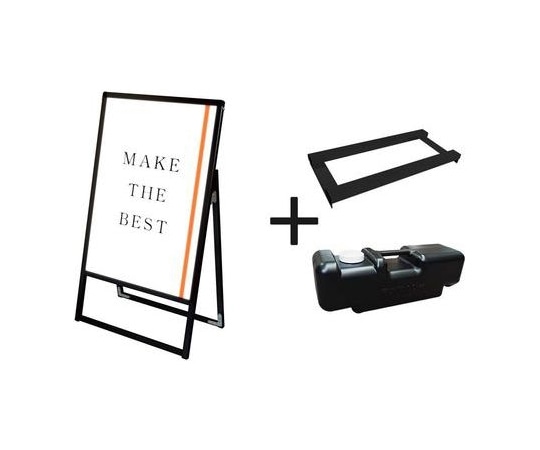 常磐精工 ブラックバリウススタンド看板LED A1片面 ウエイトアーム・水タンクセット BVASKLED-A1K-3SET 1個（ご注文単位1個）【直送品】