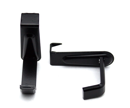 山口安製作所 額受カモイ BS特上カモイ掛 黒 36mm×17.5mm×56mm×37mm×13mm 2個入 Y-7125-2 1セット(ご注文単位1セット)【直送品】