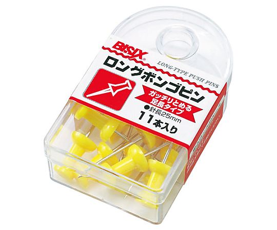 ミツヤ ロングボンゴピン 黄 11本×5箱入 BX1-4-YL 1ケース（ご注文単位1ケース）【直送品】