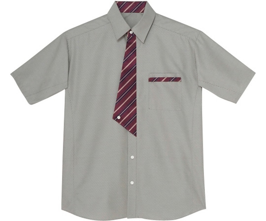 カーシーカシマ AMUS-NET 半袖シャツ グレー S ASY220 1枚（ご注文単位1枚）【直送品】