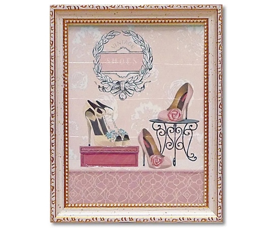 ユーパワー ミニゲル アートフレーム マルコ ファビアノ「ヴィンテージ シューズ」 MA-02537 1個(ご注文単位1個)【直送品】