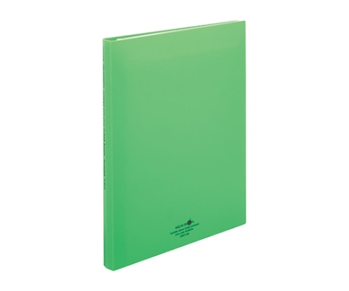 LIHITLAB AQUA DROPs クリヤーブック<ポケット交換タイプ> 6黄緑 N-5016 N5016-6 1冊(ご注文単位1冊)【直送品】