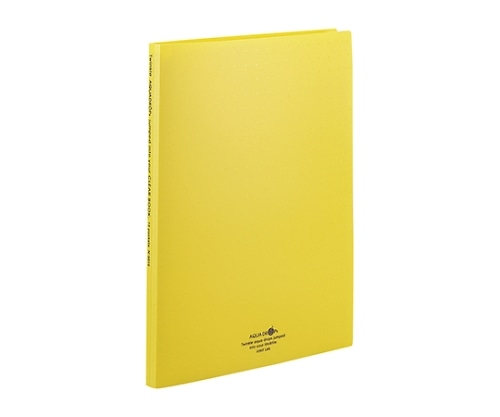 LIHITLAB AQUA DROPs クリヤーブック<ポケット交換タイプ> 5黄 N-5015 N5015-5 1冊(ご注文単位1冊)【直送品】