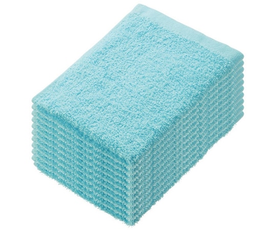 伊藤忠リーテイルリンク 少し厚手のおしぼりタオル ブルー 10枚×30袋  1ケース（ご注文単位1ケース）【直送品】