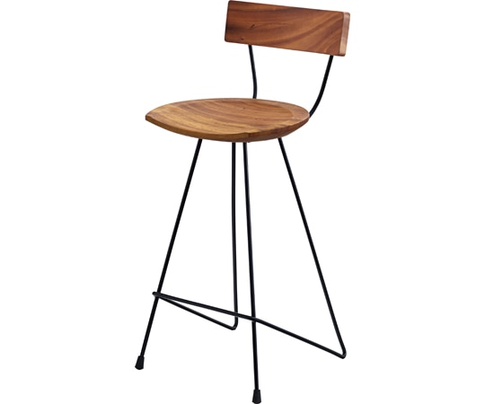 東谷 ジェラルド ウッドカウンターチェア ブラウン JW-109 1個（ご注文単位1個）【直送品】